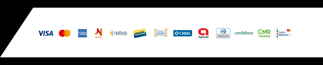 Visa, Mastercard, Amex, Naranja, nativa, tarjeta shopping, cencosud, cabal, argencard, diners, cordobesa, CMR falabella, tarjeta wallmart